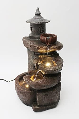 Fontaine BK851 Cascade avec éclairage pour jardin, terrasse et intérieur - Décoration élégante et apaisante – Image 4